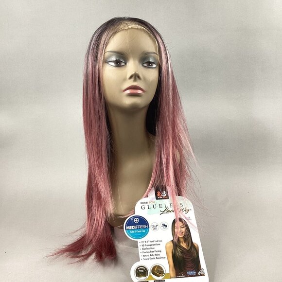 Catherine TT1B/RO.PK Long Straight Layers 13x7 Glueless Lace Front Wig Synthetic - Picture 1 of 9